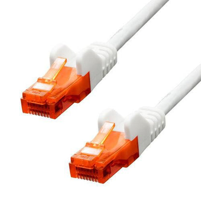 ProXtend V-6UTP-07W CAT6 Ethernet Cable – 7m White U/UTP CCA PVC RJ45 Gold-Plated Connectors