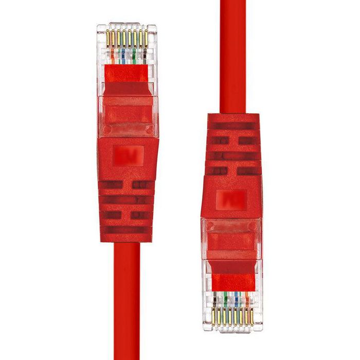 ProXtend V-5UTP-01R CAT5e Ethernet Cable Red 1m – U/UTP CCA PVC, RJ45, 1000Mbps
