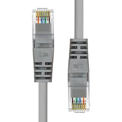 ProXtend V-5UTP-0025G CAT5e Ethernet Cable 0.25m Grey U/UTP CCA PVC RJ45 Gold-Plated Connectors