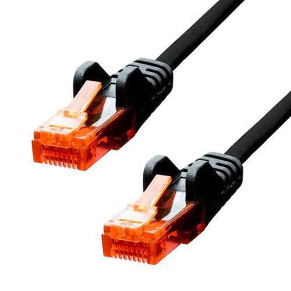 ProXtend V-6UTP-07B CAT6 Ethernet Cable 7m U/UTP CCA PVC Black RJ45 Gold-Plated Connectors