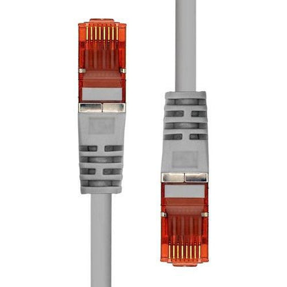 ProXtend V-6FUTP-015G CAT6 F/UTP Ethernet Cable – 1.5m Grey PVC, Gold-Plated RJ45 Connectors
