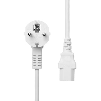 ProXtend PC-FAC13-002W Power Cord – Schuko Angled to C13 2m White