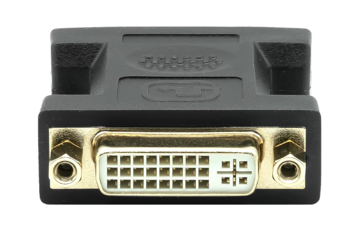 ProXtend DVI-I 24+5 (Female) to VGA (Male) Adapter – Black, Dual Link, 30-Year Warranty