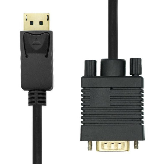 ProXtend DP1.2-VGA-003 DisplayPort 1.2 to VGA Cable – 3m, 1080p, Gold-Plated, Black