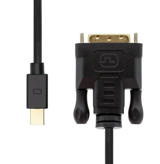 ProXtend MDP-DVI241-002 Mini DisplayPort to DVI-D 24+1 Cable 2m – 1080p, Gold-Plated, Black