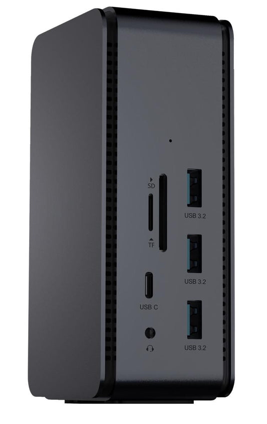 ProXtend DOCK2XUSB4 Dual 8K USB4 Docking Station – 40Gbps, 100W PD, Grey