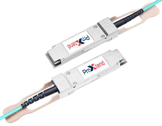 ProXtend PX-QSFP+BOA-00001-CI1 QSFP+ Breakout AOC Cable – 1m 40Gb/s 4xSFP+ PVC Aqua
