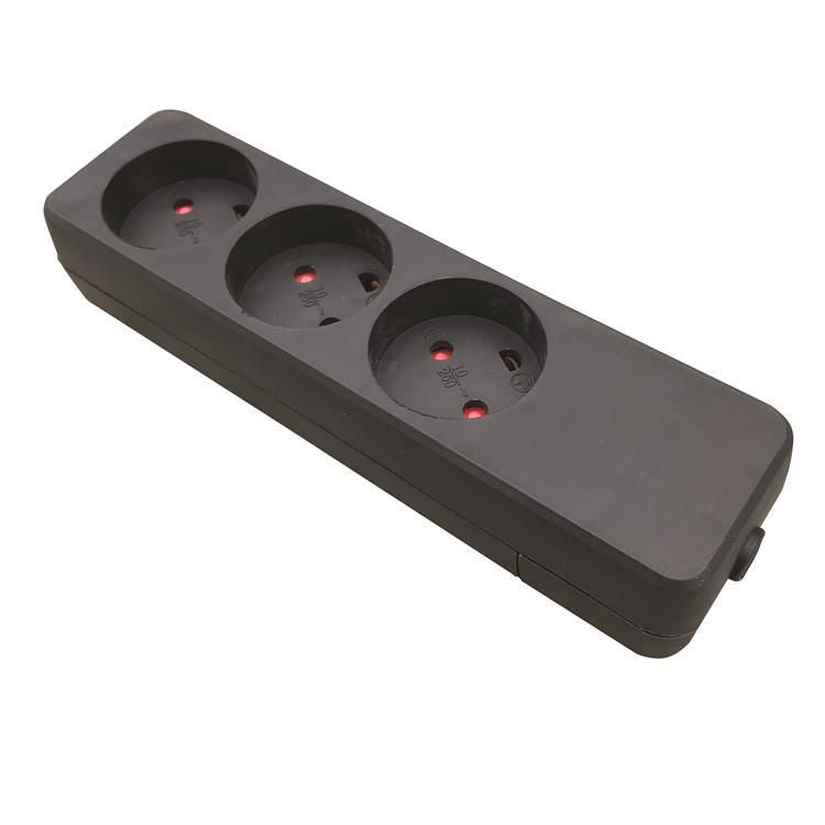 Garbot Z66000109-PA01 Power Strip – 3-Way Type K Plastic Black