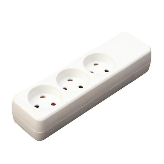 Garbot Z66000105-PA01 Power Strip – 3-Way Type K, Plastic, White