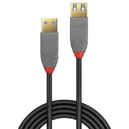 Lindy 36762 USB 3.2 Type A Extension Cable 2m 5Gbps Black