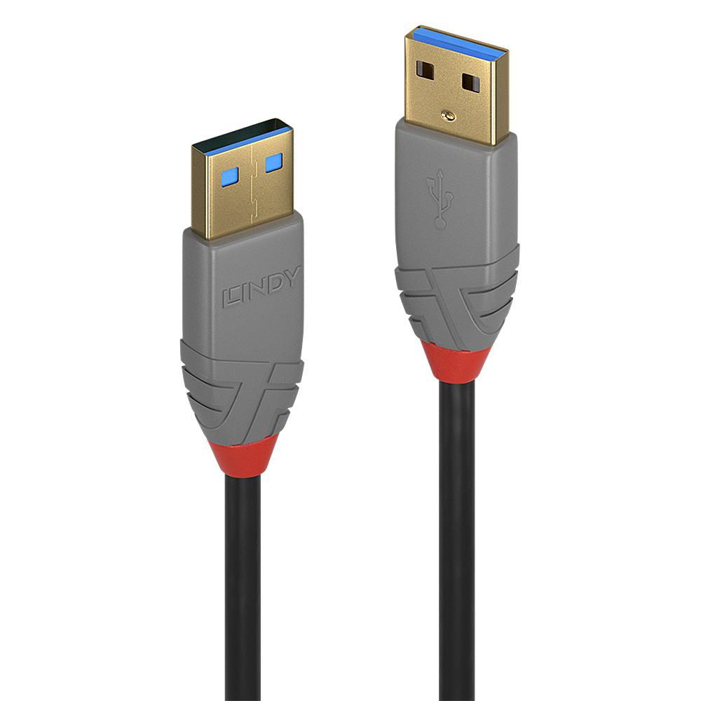 Lindy 36754 USB 3.2 Type A Cable – 5m 5Gbps Anthra Line