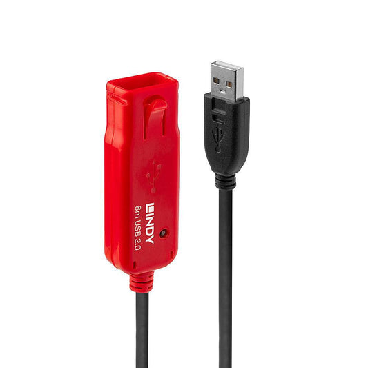 Lindy 42780 8m USB 2.0 Active Extension Pro – High-Speed 8m USB Extension Cable, CE Certified