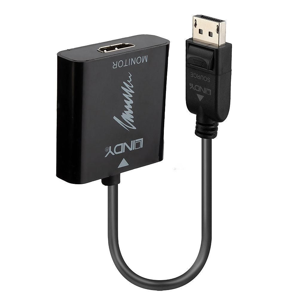 Lindy DisplayPort 1.2 to HDMI 2.0 Active Converter – 4K 60Hz, 1.5m Cable