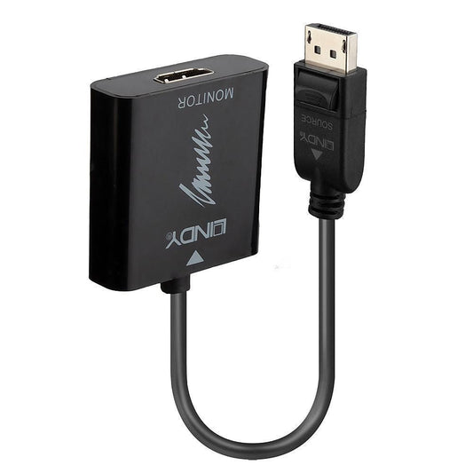 Lindy DisplayPort 1.2 to HDMI 2.0 Active Converter – 4K 60Hz, 1.5m Cable