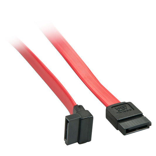 Lindy 33351 SATA III Cable – 0.5m 7-Pin Right-Angle Red