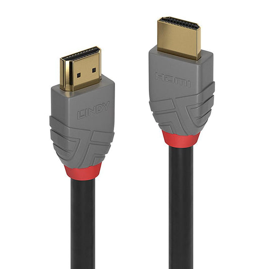 Lindy 2m High Speed HDMI Cable – Anthra Line, 4K UHD, Gold Plated, HDMI 2.0