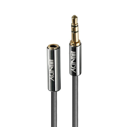 Lindy 35327 1m 3.5mm Extension Audio Cable – Cromo Line, Gold Plated, RoHS Compliant