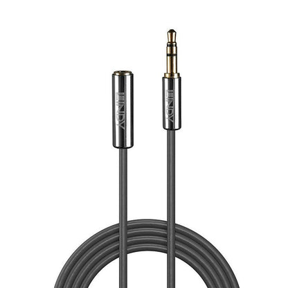 Lindy 35327 1m 3.5mm Extension Audio Cable – Cromo Line, Gold Plated, RoHS Compliant