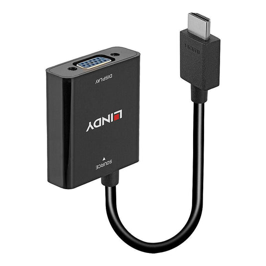 Lindy HDMI to VGA Converter – 1080p, CE & RoHS Certified, 0.1m Cable