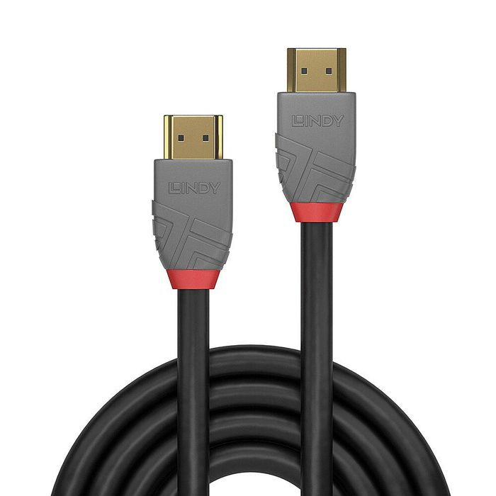 Lindy 36952 1m Ultra High Speed HDMI Cable – Anthra Line, HDMI 2.1, 48Gbps, 10K Resolution