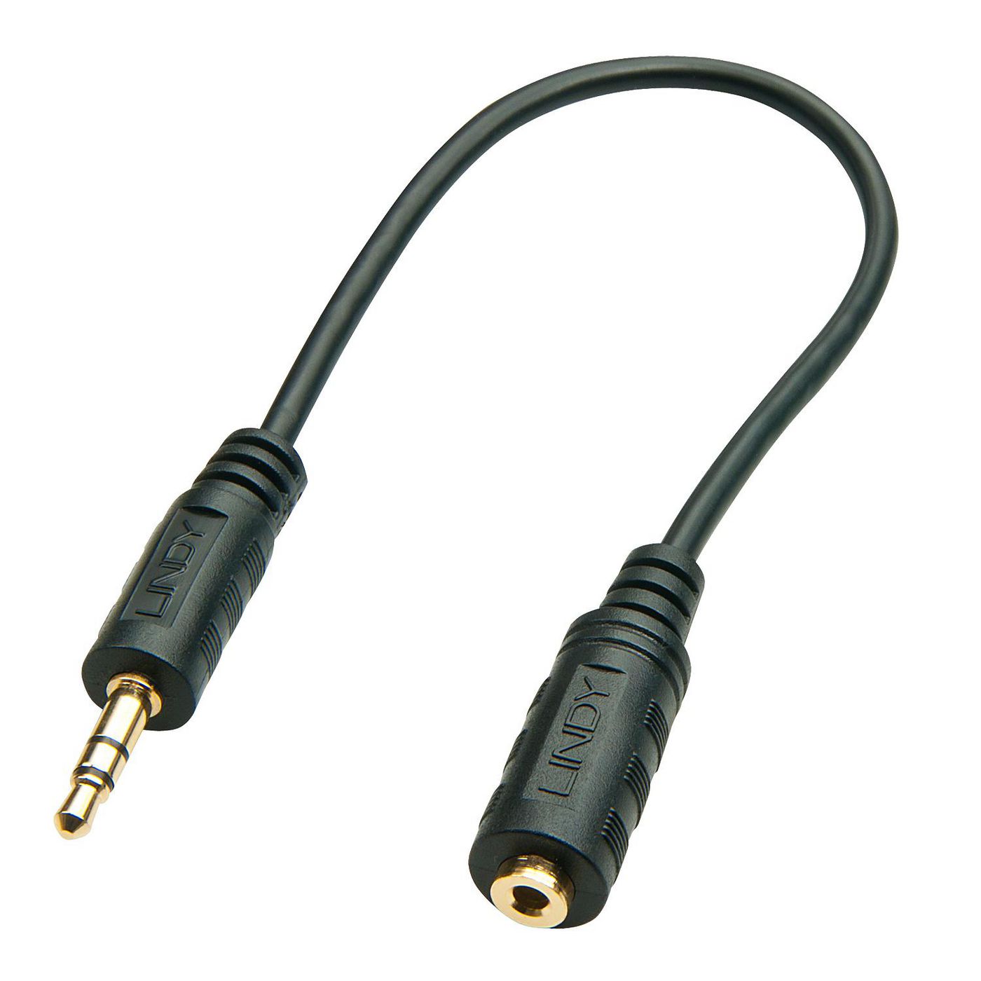 Lindy 35699 Audio Adapter – 3.5mm Male to 2.5mm Female, 20m, Black
