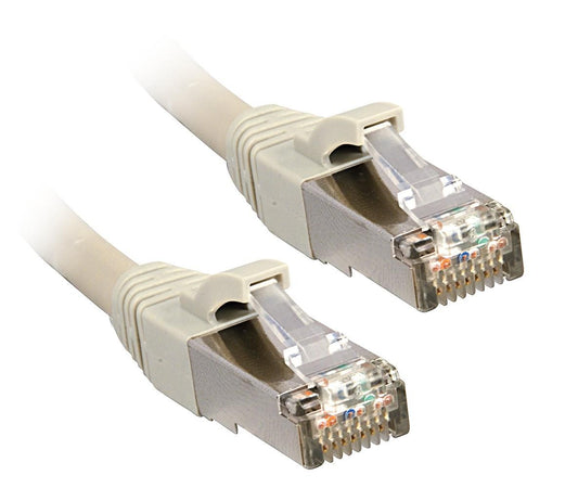 Lindy Cat6 U/FTP Networking Cable 3m – Grey, Gold-Plated RJ-45 Connectors