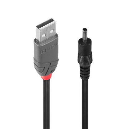 Lindy 70266 USB 2.0 Type A to 3.5mm DC Cable – 1.5m Power Lead