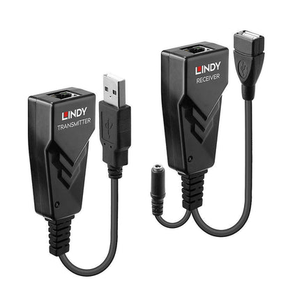 Lindy 42674 100m USB 2.0 Cat.6 Extender – Network Transmitter & Receiver