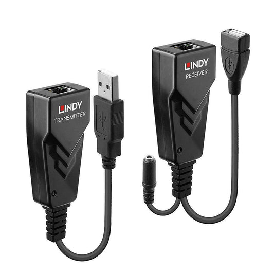 Lindy 42674 100m USB 2.0 Cat.6 Extender – Network Transmitter & Receiver