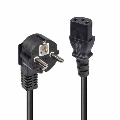 Lindy 30336 Schuko 2 Pin Plug to IEC C13 Power Cable 3m Black
