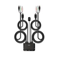Lindy 42340 KVM Switch – 2 Port HDMI 4K30 USB 2.0 Audio Black