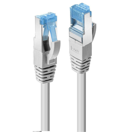 Lindy 1m Cat.6A S/FTP LSZH Network Cable – Grey, 500MHz, Gold Plated Contacts
