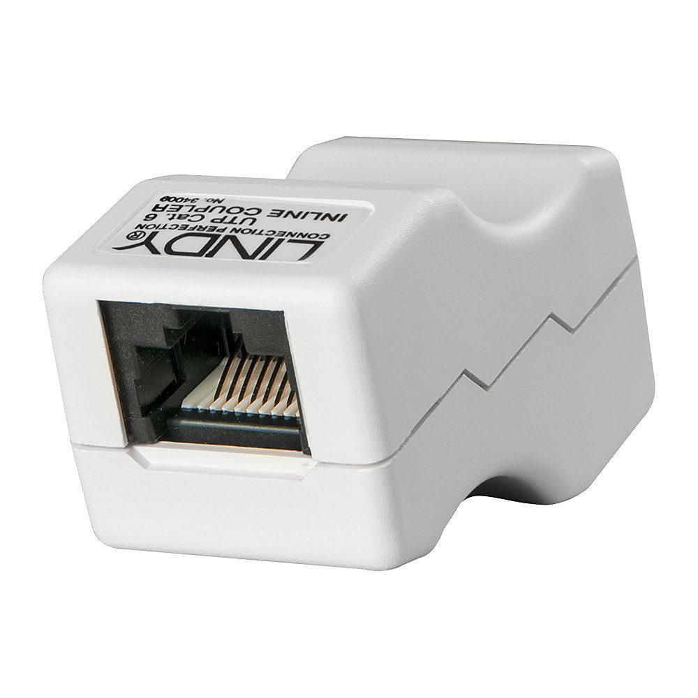 Lindy RJ-45 Inline Coupler UTP CAT6 Female to Female – Grey