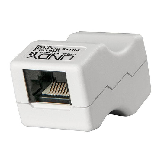 Lindy RJ-45 Inline Coupler UTP CAT6 Female to Female – Grey