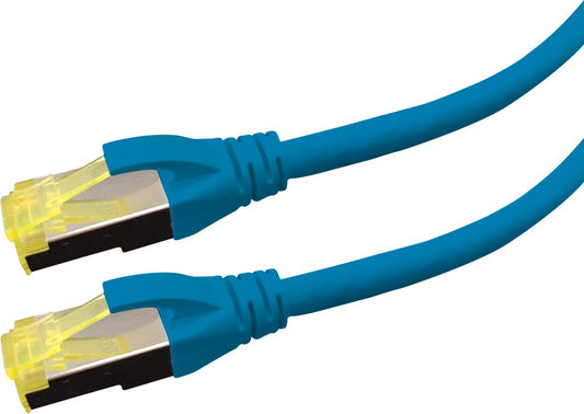 LOGON PREMIUM Cat6a S/FTP Patch Cable 1m Blue – LSZH, RJ45, 26AWG
