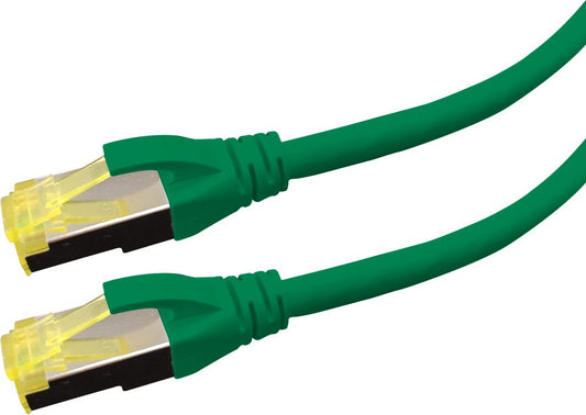 LOGON PREMIUM Cat6a S/FTP Patch Cable 5m Green – LSZH, RJ45, 26AWG