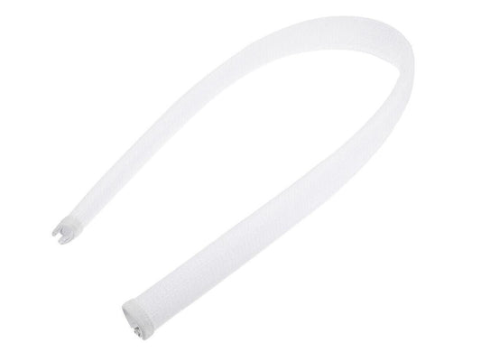 Vivolink PROZIPSLEEVEW1218 Pro Expandable Cable Sleeve White – 1.2cm x 1.8m Zipper Polyester