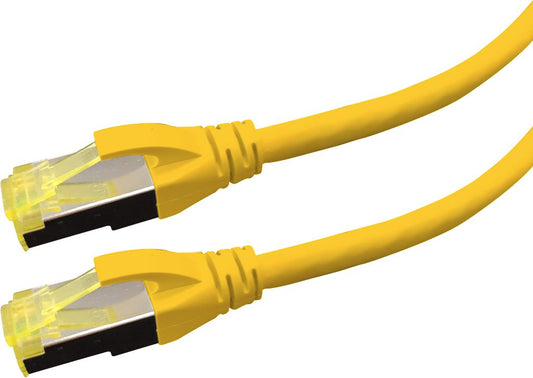LOGON PREMIUM Cat6a S/FTP Patch Cable 15m Yellow – LSOH, RJ45, 26AWG