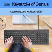 HP 240J7AA#UUW Wired Keyboard and Mouse Set – Nordic Layout, 1600 DPI, USB