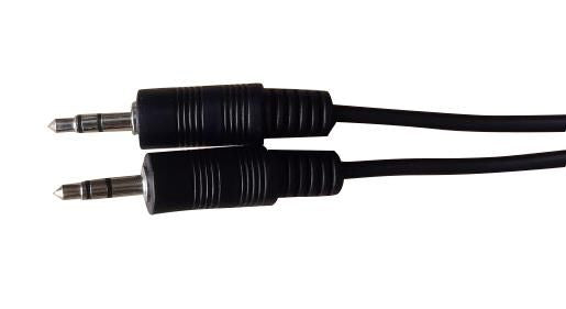 MicroConnect AUDLL5 Audio Cable – 3.5mm Male to Male, 5m, Black