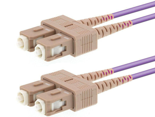LOGON PROFESSIONAL OM4 Fibre Patch Cable SC/SC 5m – 50/125 Duplex, Halogen-Free