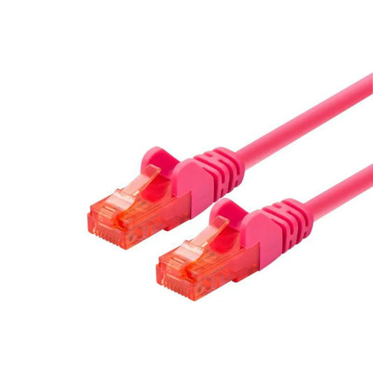 LOGON PROFESSIONAL Cat6 U/UTP Patch Cable, 10m Magenta, RJ45, Unshielded