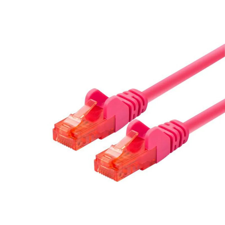 LOGON PROFESSIONAL Cat6 U/UTP Patch Cable 20m Magenta – RJ45 Male Network Lead