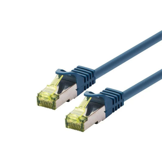 LOGON PROFESSIONAL Cat6a S/FTP Patch Cable 0.5m – Blue LSOH RJ45