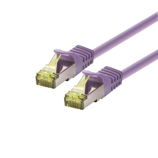 LOGON PROFESSIONAL Cat6a SFTP Patch Cable 10m Violet – LSOH, 500MHz, 3P Certified