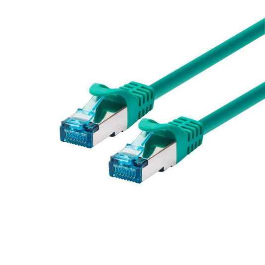 LOGON PROFESSIONAL Cat5e SF/UTP Patch Cable 1.5m Green – Shielded RJ45 Network Lead