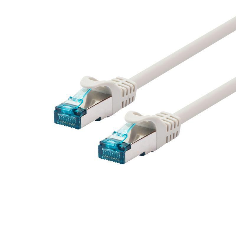 LOGON PROFESSIONAL Cat5e SF/UTP Patch Cable 0.3m – Shielded RJ45, Ivory