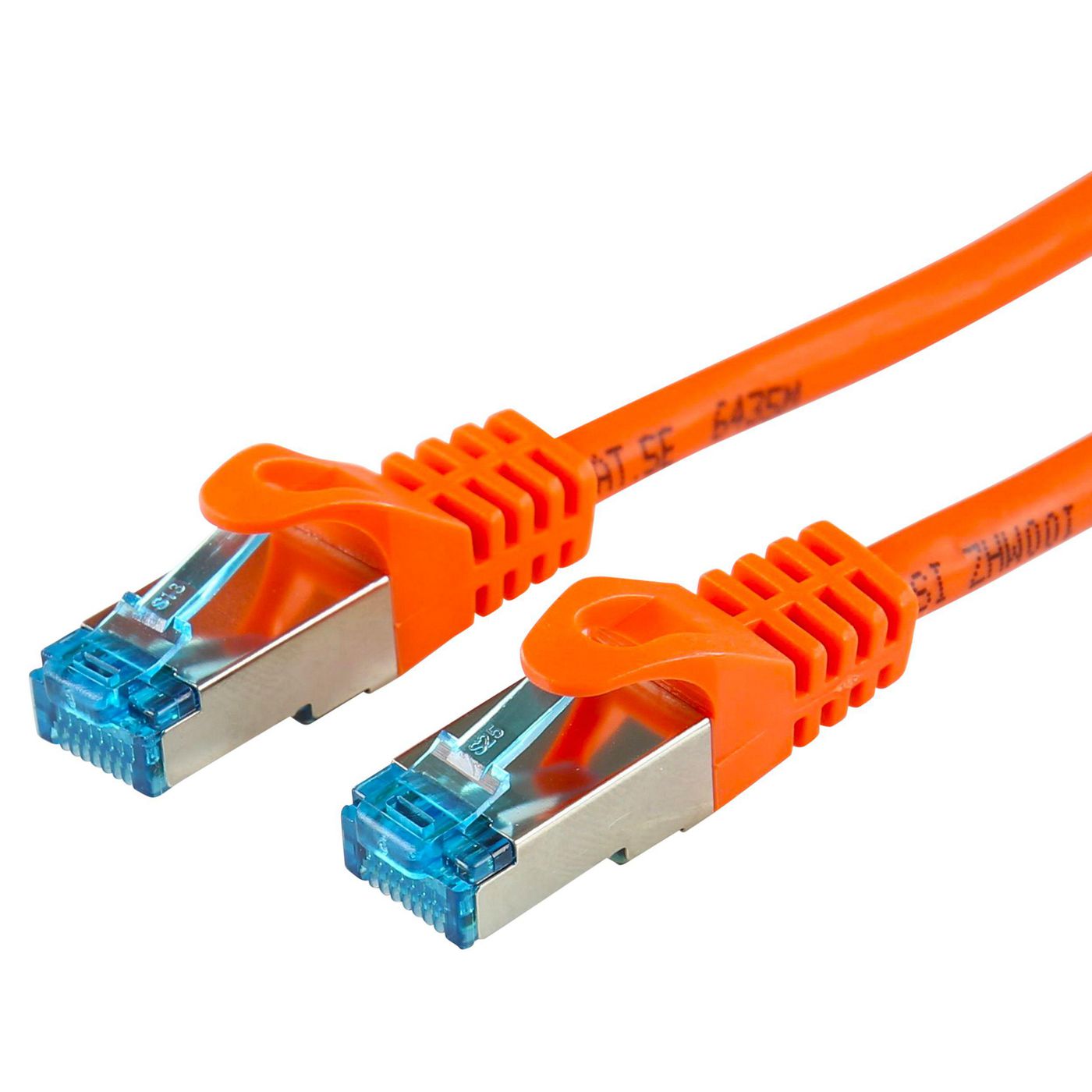 LOGON PROFESSIONAL Cat5e SF/UTP Patch Cable 15m – Orange, Shielded RJ45