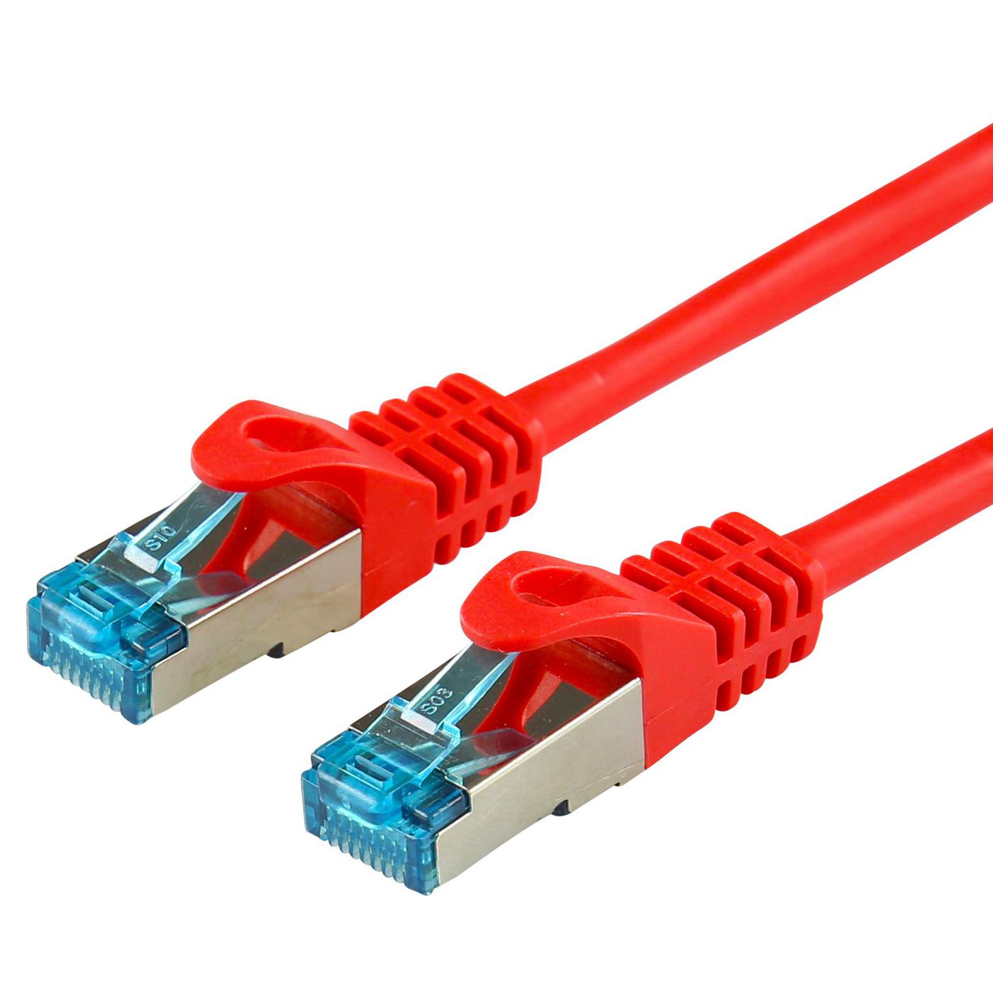 LOGON PROFESSIONAL Cat5e SF/UTP Patch Cable 7m – Red, Shielded RJ45