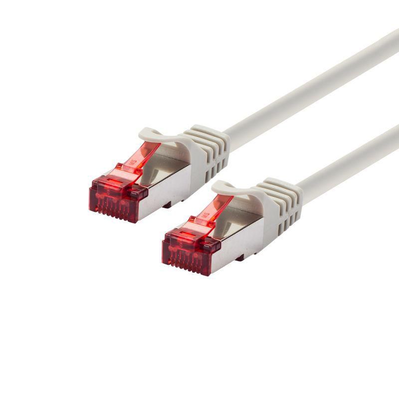 LOGON PROFESSIONAL Cat6 S/FTP Patch Cable 30m – Ivory, Shielded RJ45